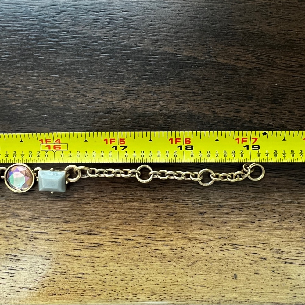 J. CREW Statement Necklace Multi Colored Stones Rhines… - Picture 6 of 6